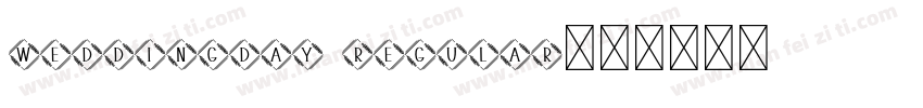 weddingday regular字体转换